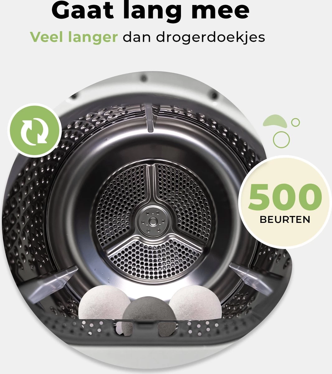 Drogerballen Met Wasparfum - Droogballen - Set Van 6 XL Ballen - Wasdroger Ballen Wol - 100% Nieuw-Zeelands Schapenwol - Wasballen - Afbeelding 4