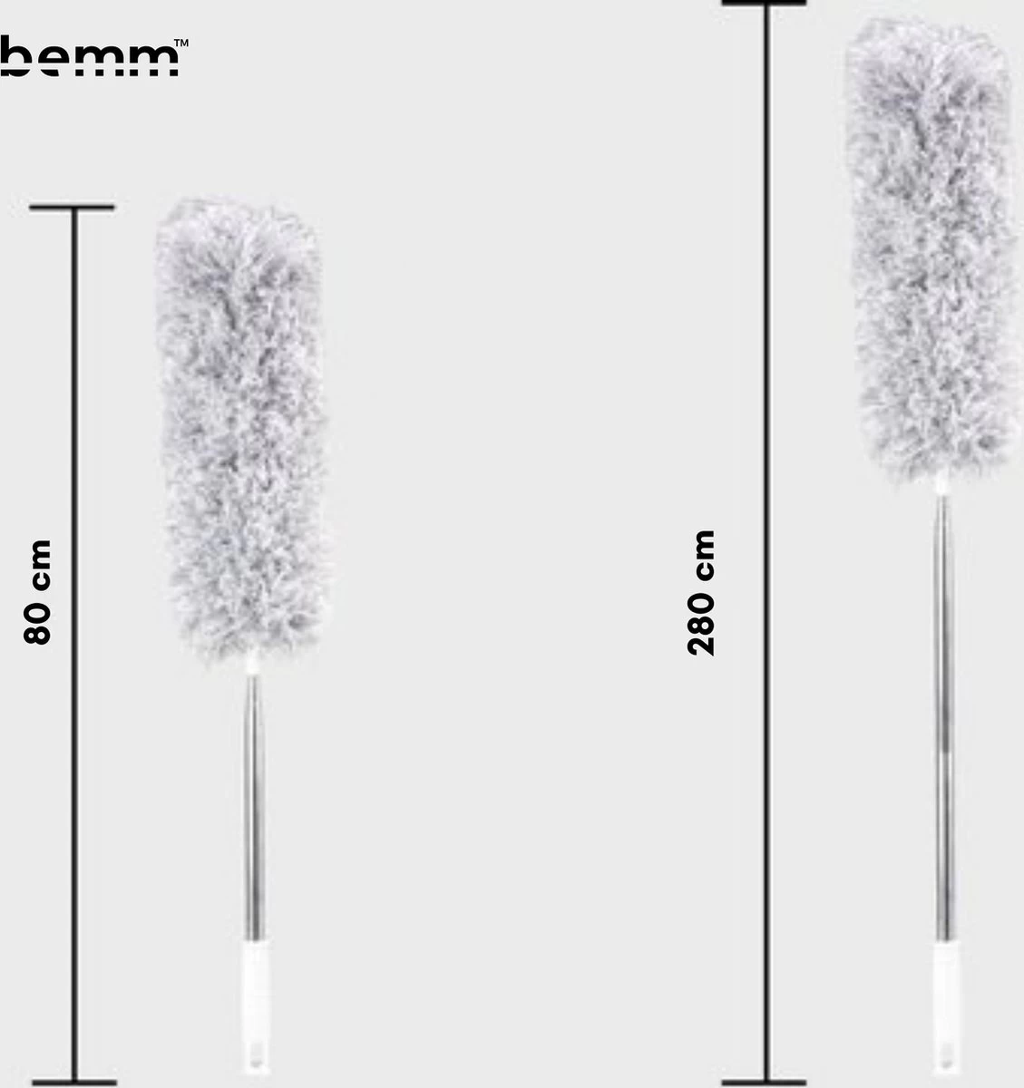 Plumeau - 280 Cm - Uitschuifbaar - Ragebol - Wasbaar - 360° - Flexibel - Afbeelding 9
