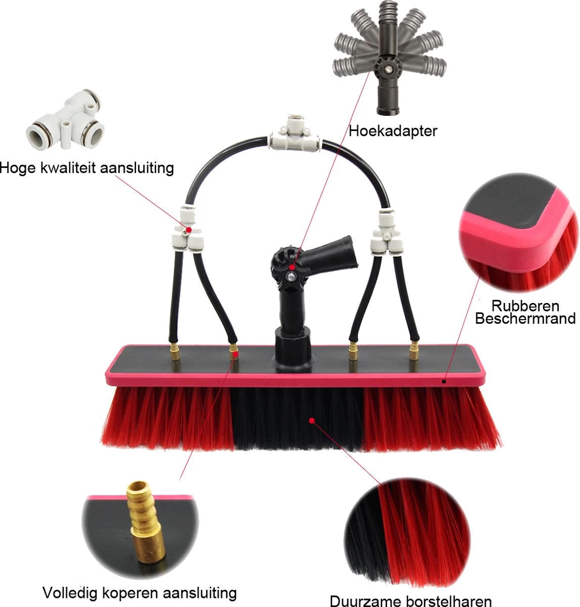Kibani Telescoop Borstel 6m - Telescoopsteel Ramenwassen - Telescoopsteel Met Borstel - Telescoopsteel - Telescoopsteel Met Waterdoorvoer - Ramenwassen - Raamwisser Met Telescoopsteel - Telescoopstelen - Afbeelding 13