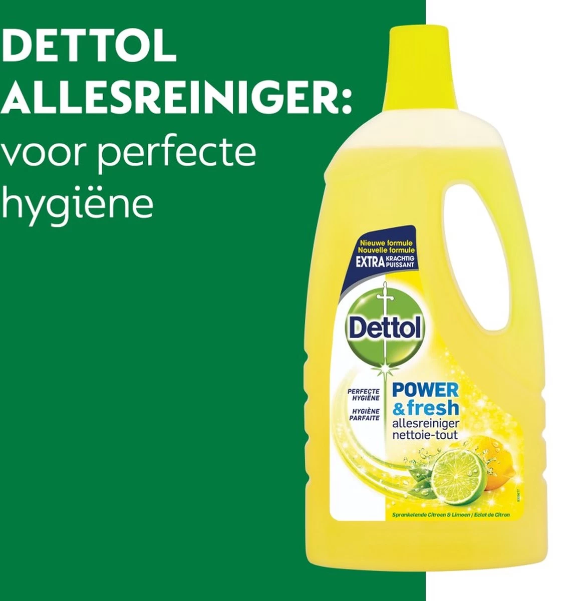Dettol - Power & Fresh - Allesreiniger - Citrus - 8 X 1 Liter - Afbeelding 2