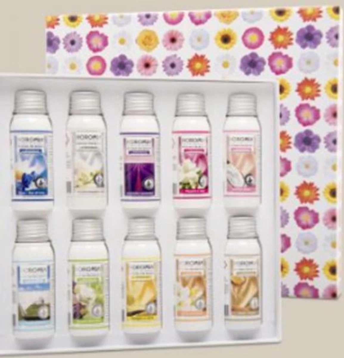 Horomia Geschenkset - Wasparfum Proefpakket - Horobox Silver - 10x 50ml Wasparfum - Afbeelding 3