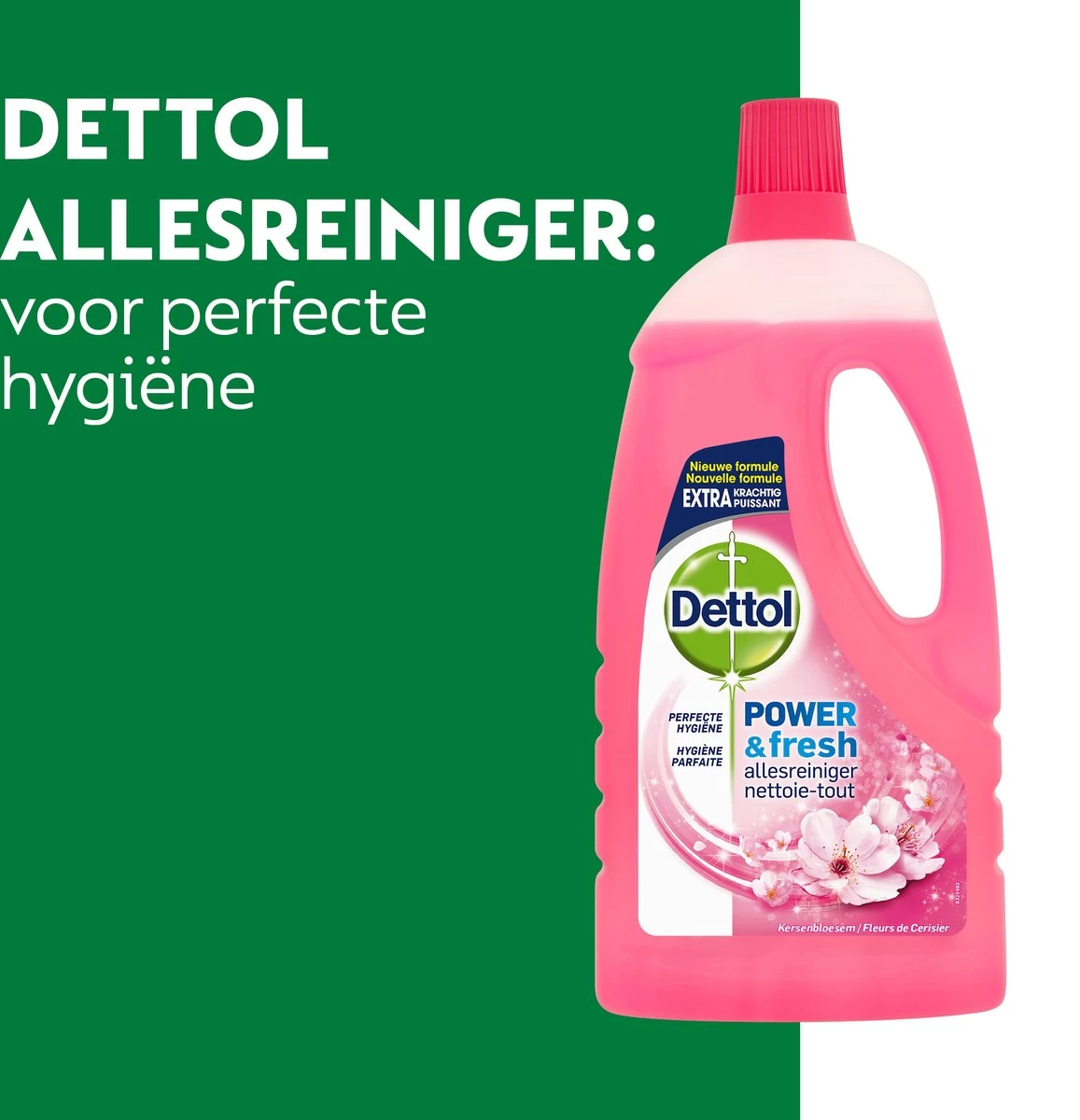 Dettol - Power & Fresh - Allesreiniger - Kersenbloesem - 8 X 1 Liter - Afbeelding 4