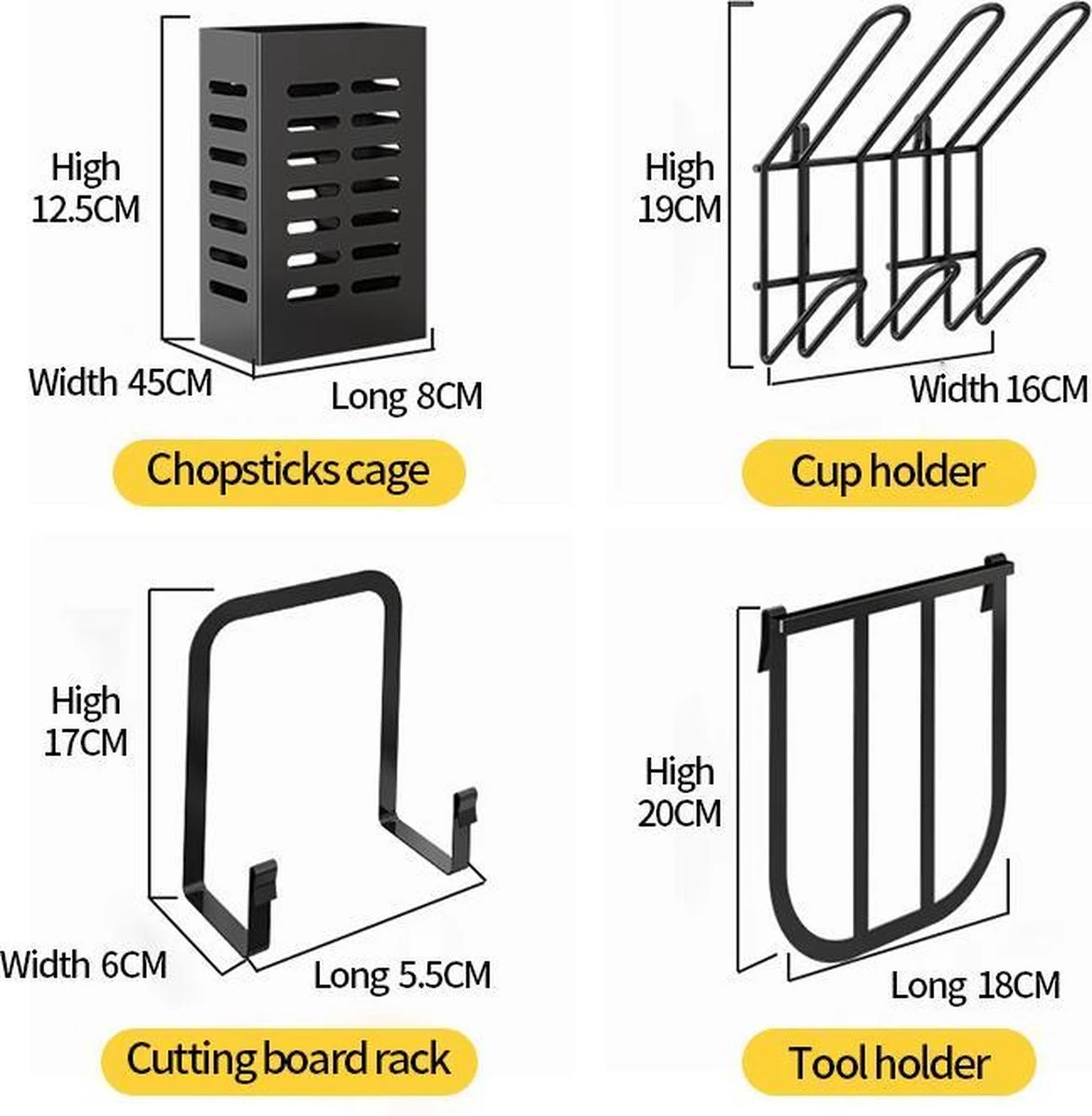 TammaT - Afdruiprek Met Lekbak 2 Laags – Inklapbaar - Afwasrek – Met 2 Lekbakken – Extra Accessories Voor Servies En Snijplanken - RVS - 38x35x26,5cm - Afbeelding 4