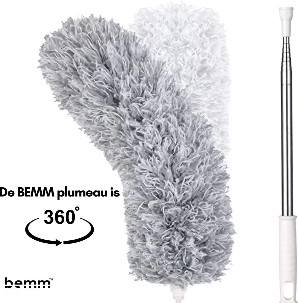 Plumeau - 280 Cm - Uitschuifbaar - Ragebol - Wasbaar - 360° - Flexibel - Afbeelding 5