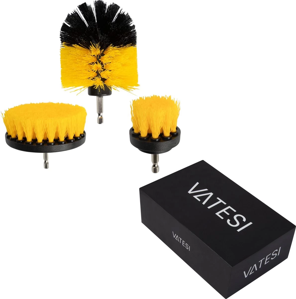 Borstelset Voor Boormachine - Met Verlengstuk - Borstelset Boormachine - Schrobborstel - Schuurborstel - Afbeelding 4