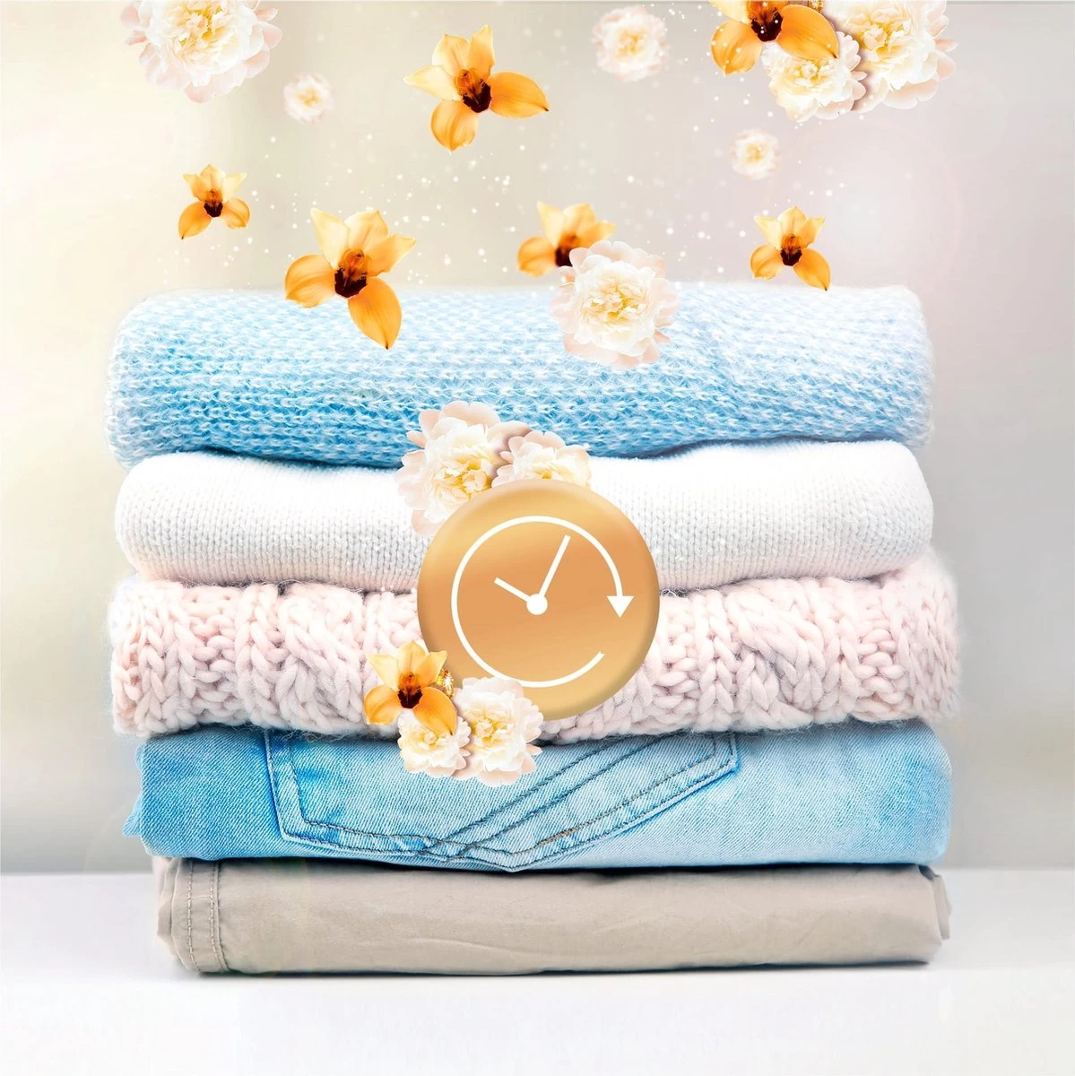 Lenor Geurbooster Gouden Orchidee - Geurparels - 6x16 Wasbeurten - Voordeelverpakking - Afbeelding 3