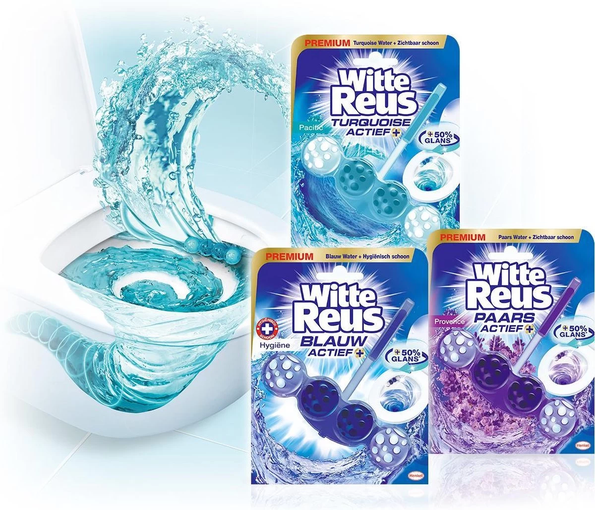 Witte Reus Paars Actief Toiletblok - Lavendel - WC Blokjes Voordeelverpakking - 10 Stuks - Afbeelding 7