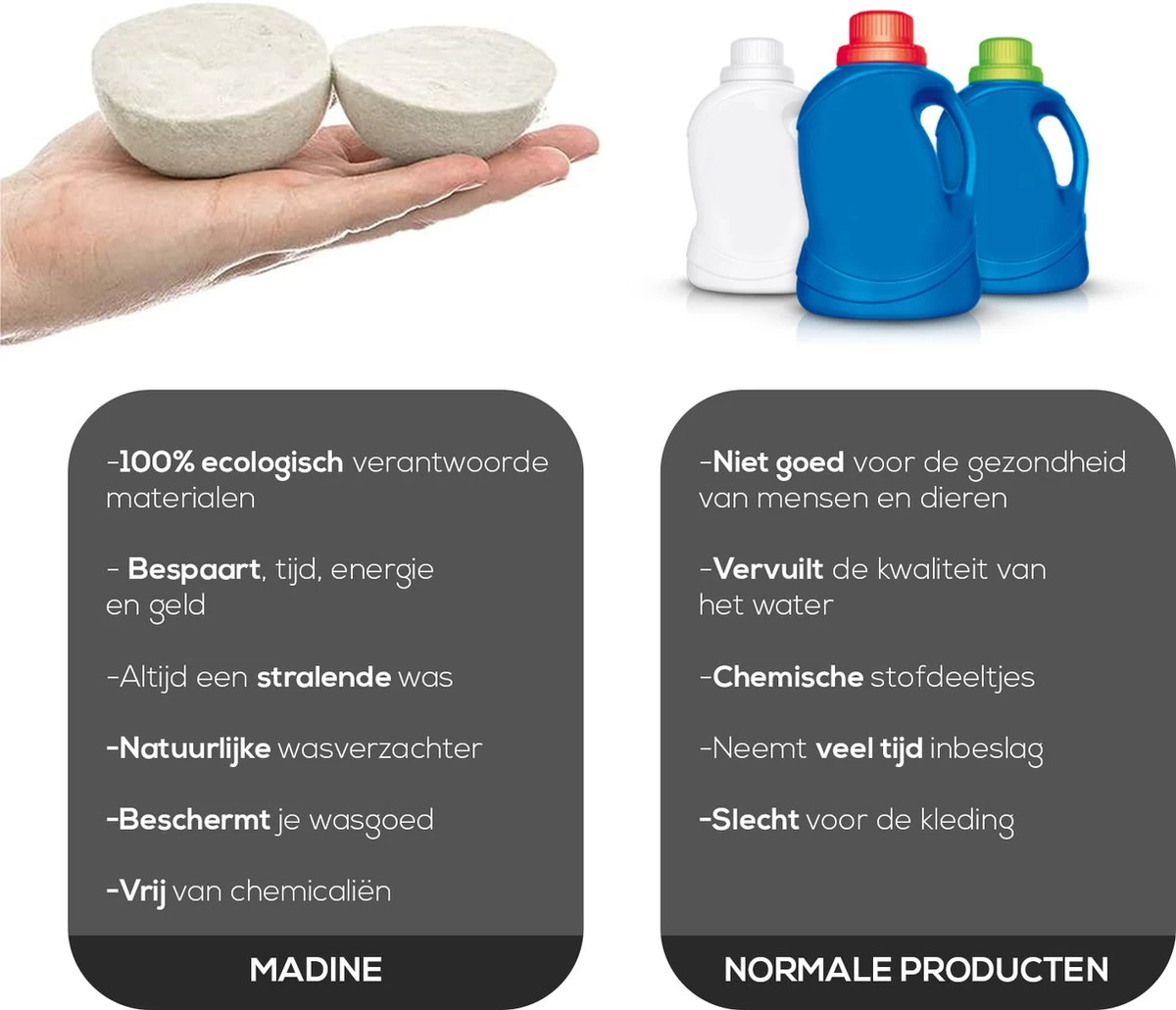 Merino Wollen Drogerballen XL - 10 Stuks - Herbruikbare Wasballen - Natuurlijke Wasverzachter - Wasbollen - Dryer Balls - Duurzame Nieuw-Zeelandse Droogballen - Afbeelding 7