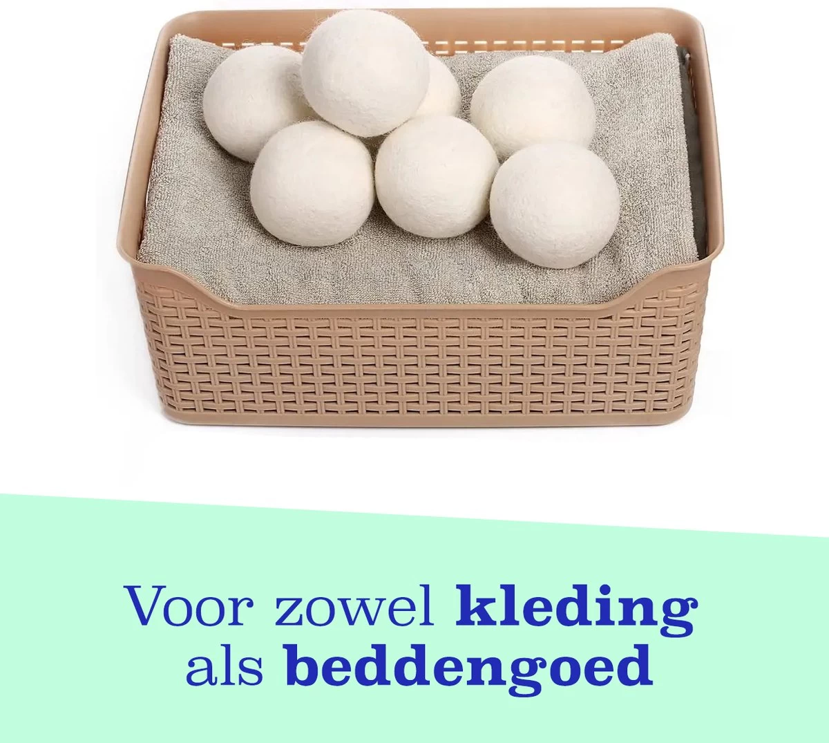 Casa Calma Drogerballen (6 Stuks) - Inclusief Opbergzakje - 100% Natuurlijk Schapenwol - Droger Ballen - Zero Waste Wasverzachter Bollen - Energiebesparend Drogen Met Droogbollen - Dryer Balls - Diervriendelijk & Milieuvriendelijk - Energie Besparen - Afbeelding 5