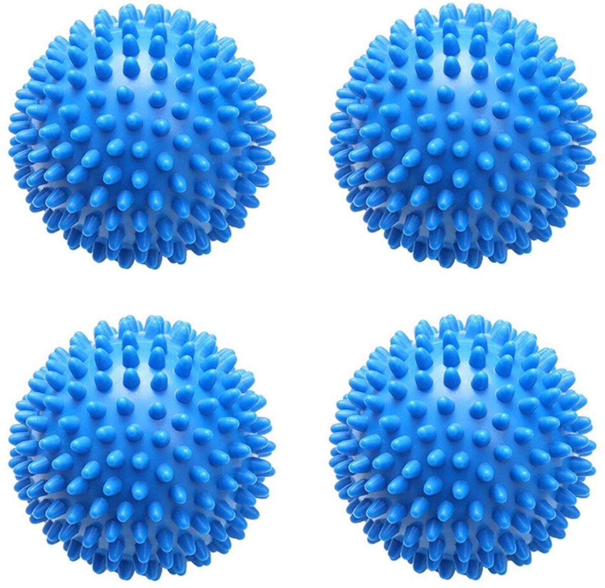 Merkloos Droger Ballen PVC – Herbruikbare Wasdroger Bollen – Snellere Droogtijd – - Wasbollen - 6 Stuks - Afbeelding 4