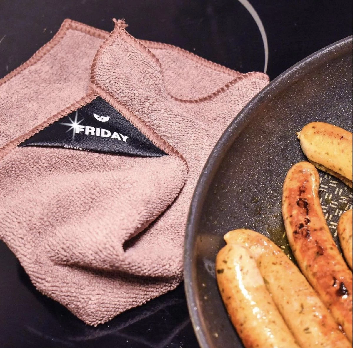 Klud Klud Vaatdoek Set - 7 Dagen - Mauve - Afbeelding 3