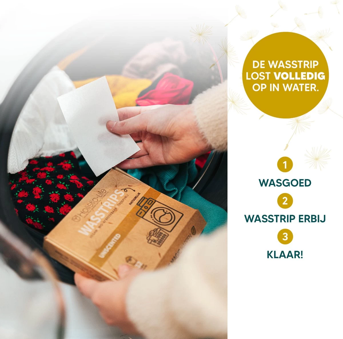 Wasmiddeldoekjes - Ongeparfumeerd Wasstrips 64 Wasbeurten – Wasmiddel Wasdoekjes - Natuurlijke Wasverzachter – Vegan – Zero Waste - Afbeelding 12