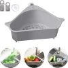 Cless - Gootsteenzeef – Grijs Zeef – Gootsteen Afvalbakje – Opvangbakje – Spoelbak – Afdruipbakje