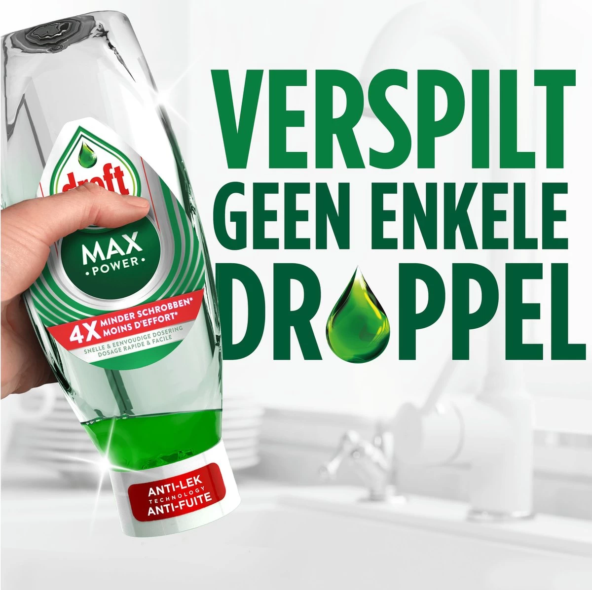 Dreft MaxPower - Vloeibaar Afwasmiddel - Voordeelverpakking 8 X 450 Ml - Afbeelding 11
