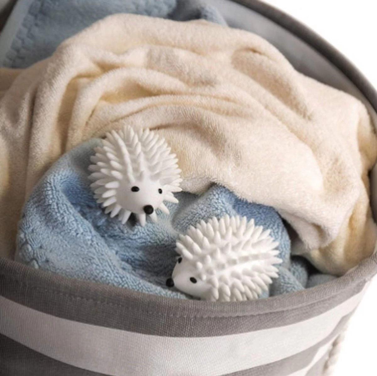 Merkloos 2-Pack Wasdrogerballen - Drogerballen - Wasdroger Droogballen – Wasbol – Was Bal - Wasballen – Wasdroger - Haarvanger Wasmachine - Wit - Afbeelding 4