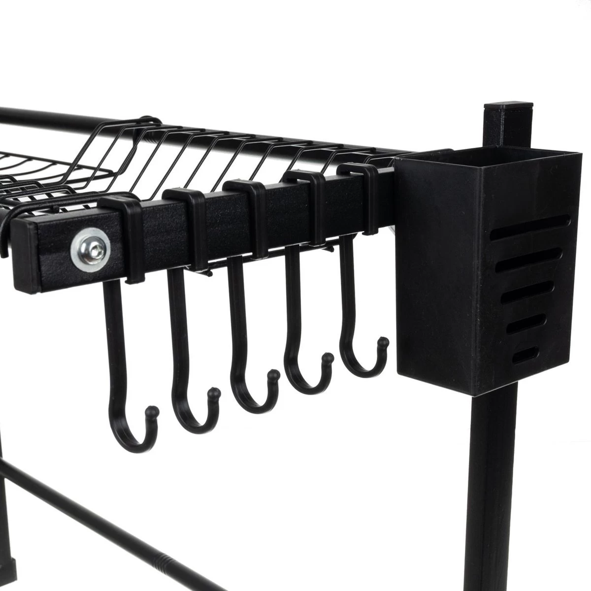 Afdruiprek Droger Zwart Voor Bestek Boven De Gootsteen 65 Cm X 29 Cm X 52 Cm - Afbeelding 5