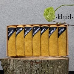 Klud Vaatdoek Set - 7 Dagen - Curry