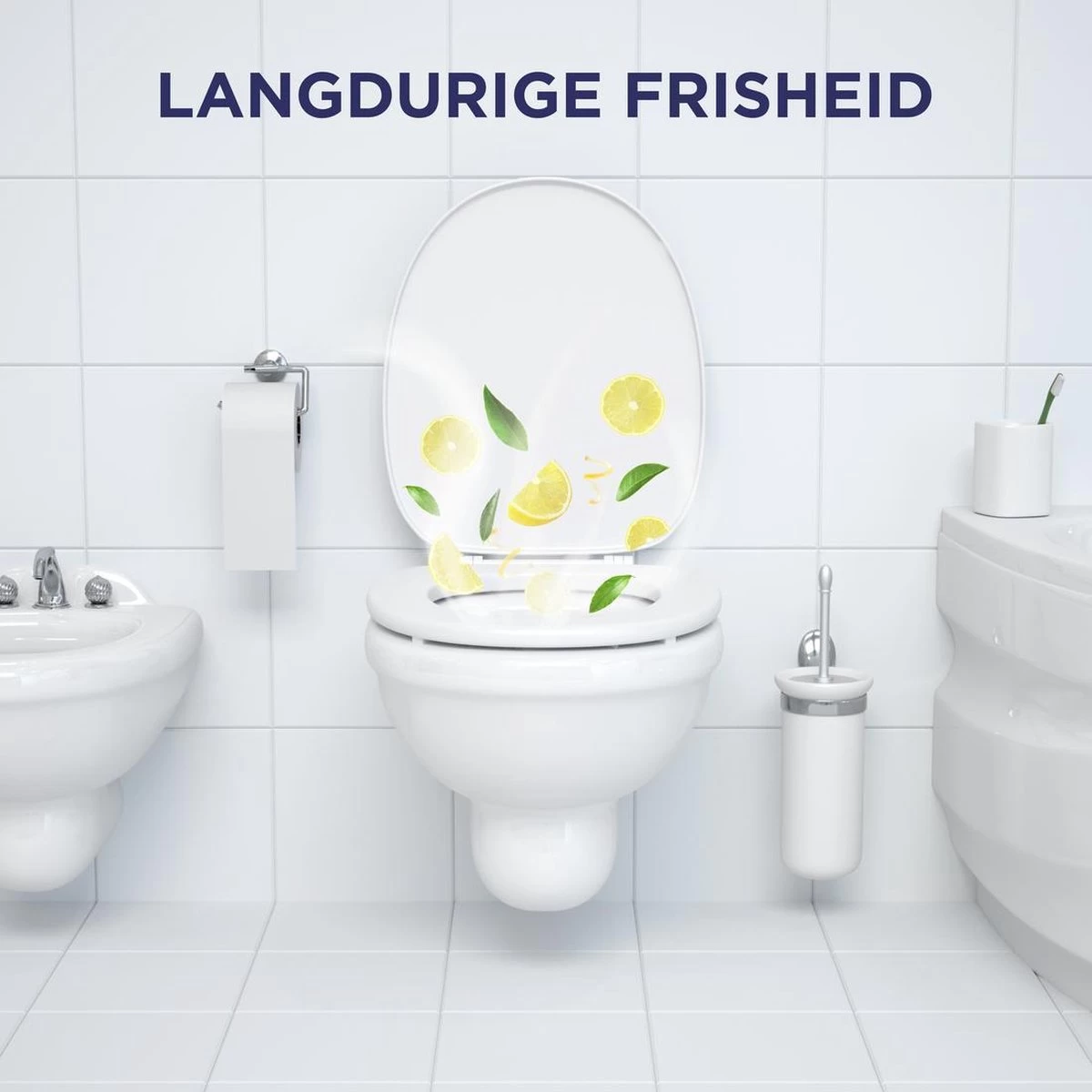 Glorix Power 5 Toiletblokken - Citroen - 9 Stuks - Voordeelverpakking - Afbeelding 8