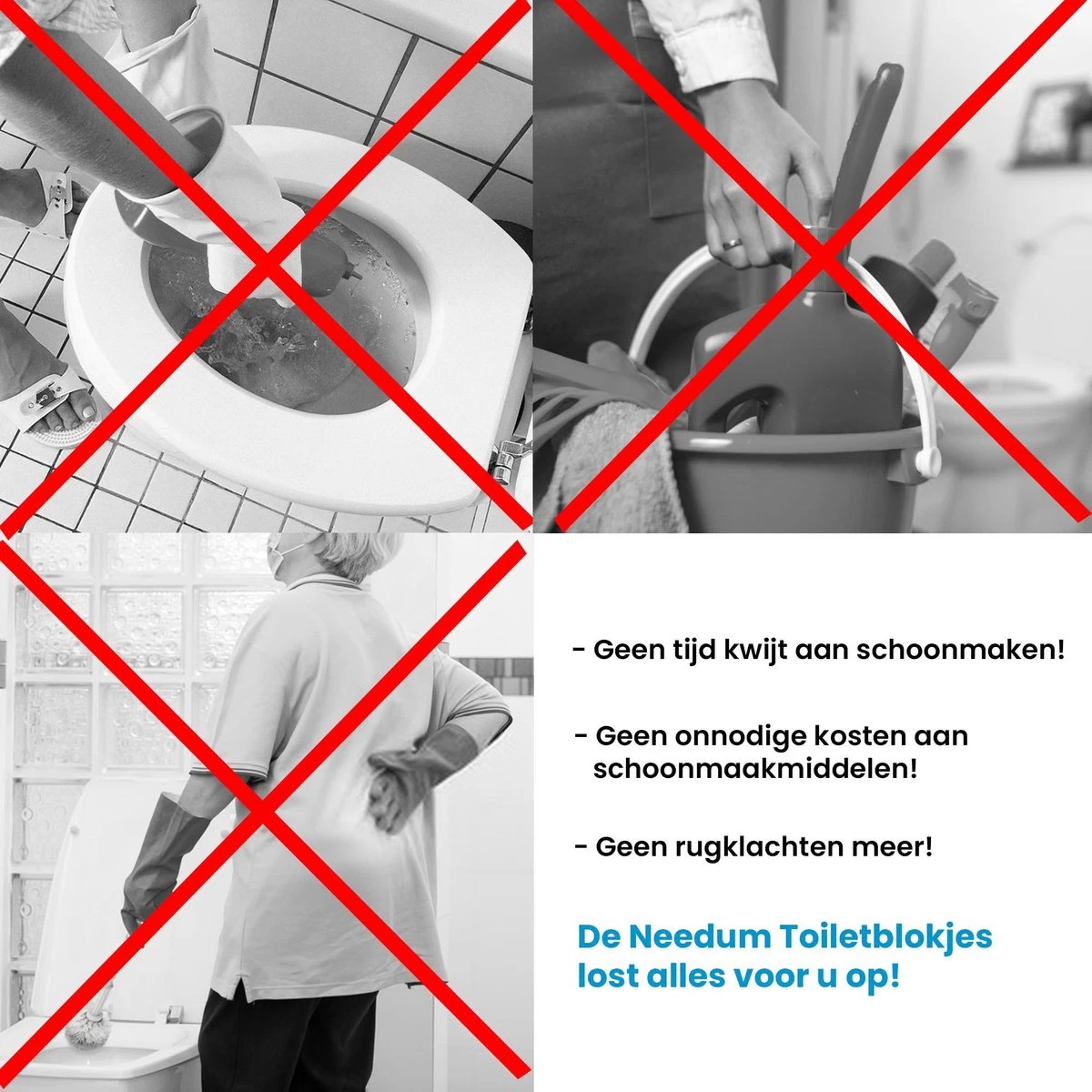 Needum ® Toiletblokjes Voor Inbouwreservoirs – WC-blokjes – Toiletblokken In Een Voordeelverpakking – 30 Stuks - Afbeelding 3