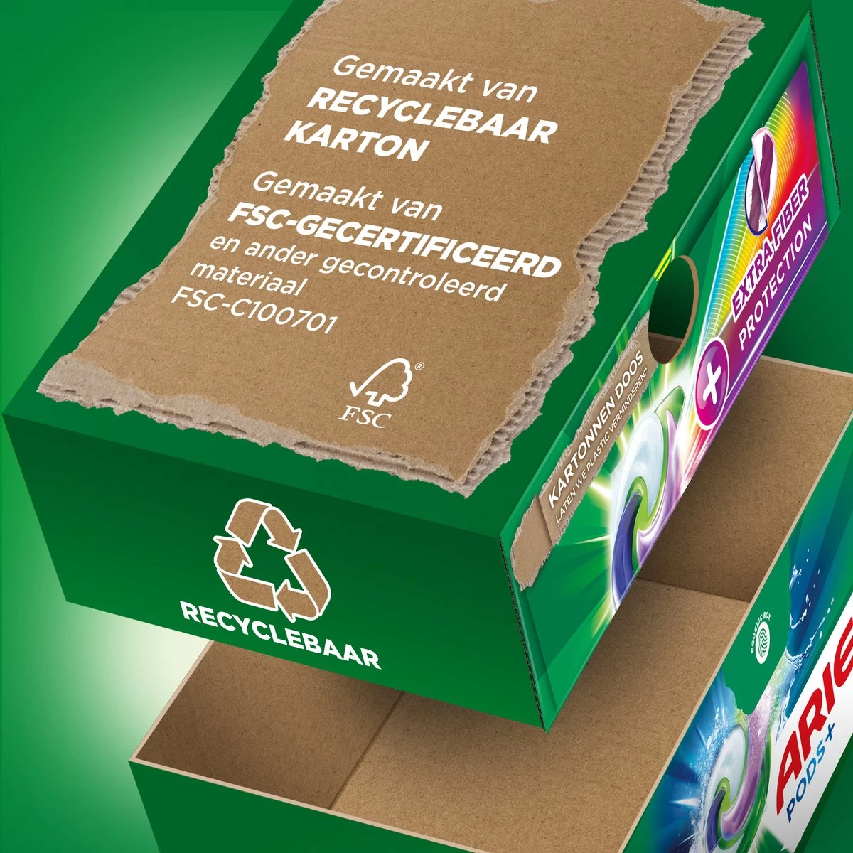 Ariel Wasmiddel Pods + Extra Vezelbescherming - Kleur - 4 X 28 Wasbeurten - Voordeelverpakking - Afbeelding 4