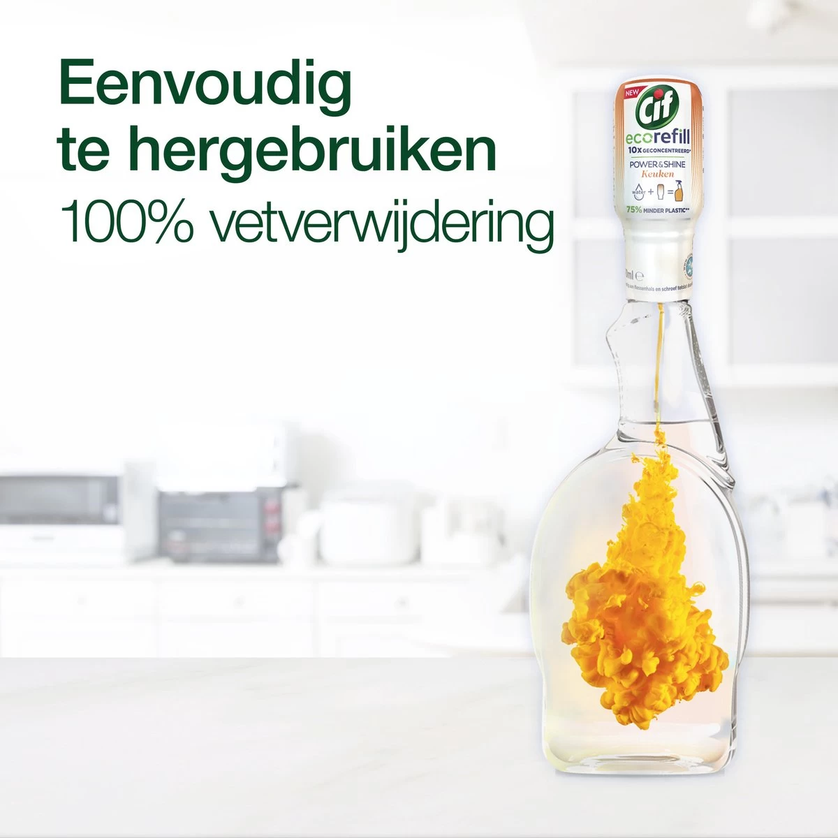Cif CleanBoost Power & Shine Keuken Spray - 6 X 750 Ml - Voordeelverpakking - Afbeelding 8