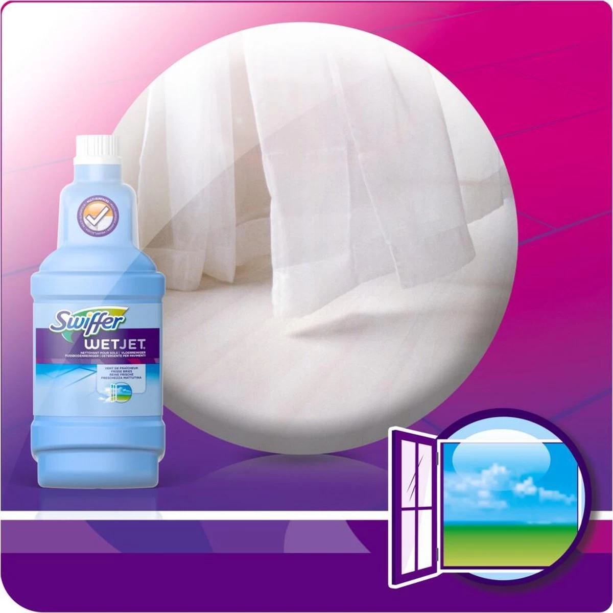 Swiffer WetJet Alles-In-Een Dweilsysteem Reinigingsmiddel - 1.25 Liter - Afbeelding 4