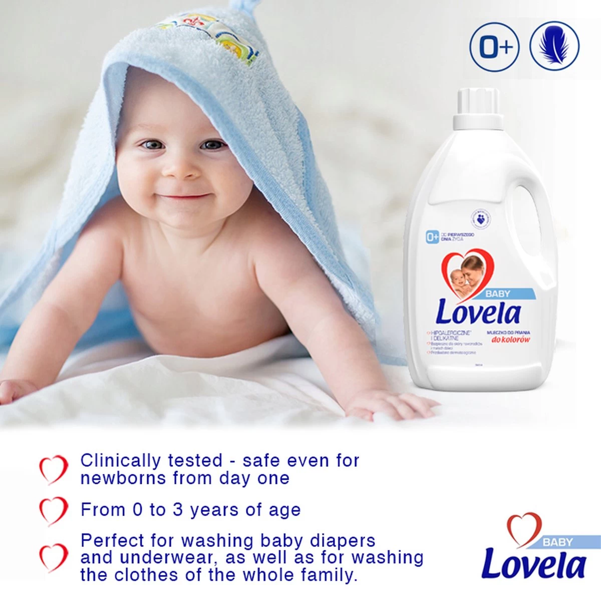 Lovela Baby - Hypoallergeen Wasmiddel Voor Het Wassen Van Gekleurde Baby- En Kinderkleding - 1.45 Liter - Afbeelding 5