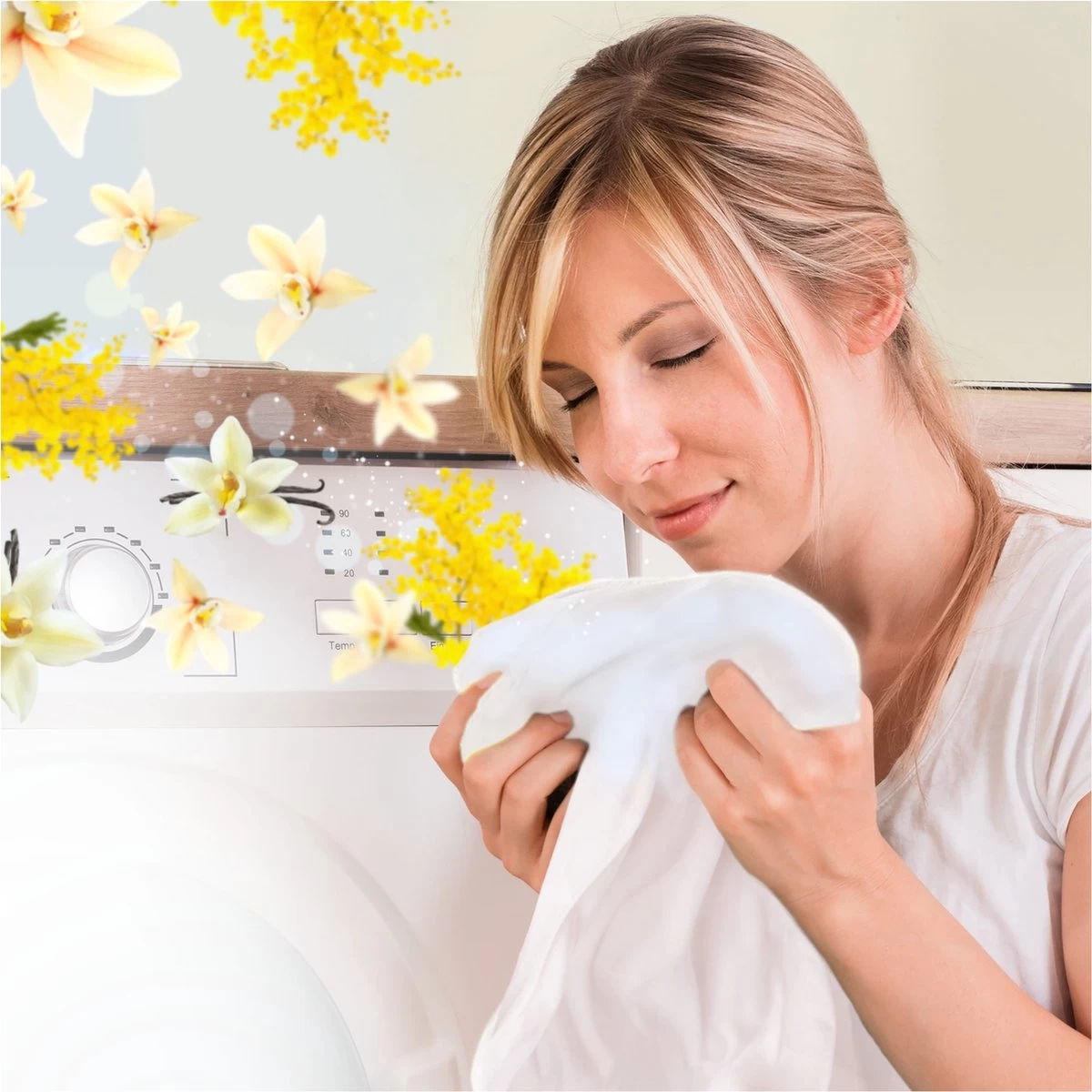 Lenor Vanille En Mimosabloesem Parels - In-Wash Geurbooster - Voordeelverpakking 6 X 15 Wasbeurten - Afbeelding 7