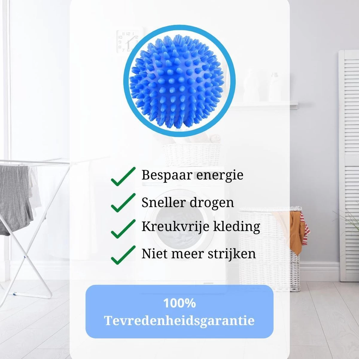 Wasdroger Ballen - Wasbol - Droogballen - Wasbal - Wasballen - Drogerballen - Wasballen Voor Wasmachine - 4 Stuks - Afbeelding 4