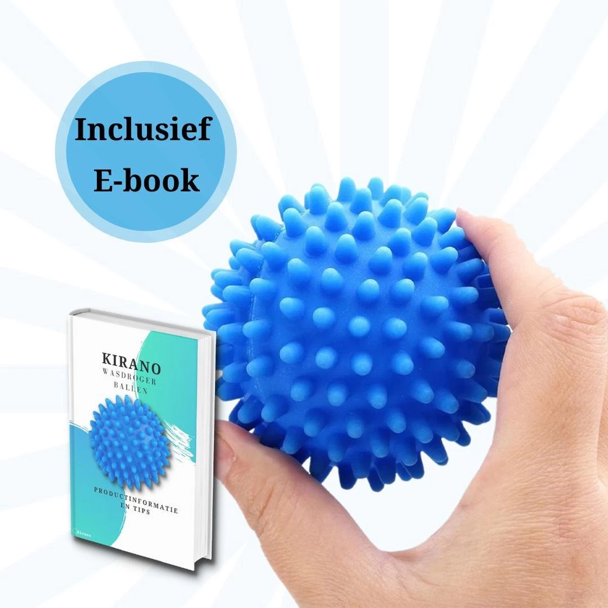 Wasdroger Ballen - Wasbol - Droogballen - Wasbal - Wasballen - Drogerballen - Wasballen Voor Wasmachine - 4 Stuks - Afbeelding 8