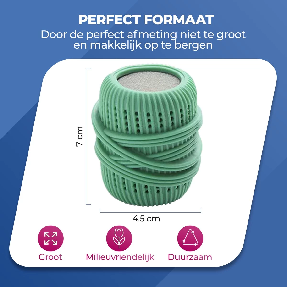 Roegaarden Drogerballen - Droogballen - Met Spons - Duurzaam - Sneller Droog - Afbeelding 4