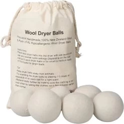 Wollen Drogerballen - Duurzaam & Milieuvriendelijk - Wasbol - Verkort Droogtijd - Droogballen - Hypoallergeen En Chemicaliënvrij - Bespaar Op Energierekening - Wasdroger Ballen - Wasbollen