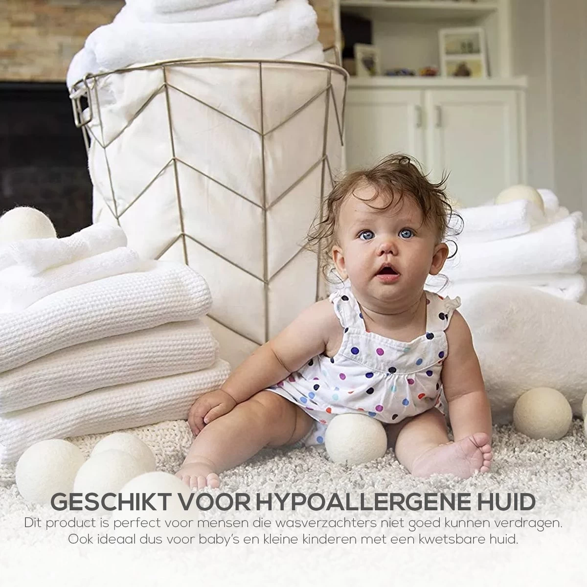 Merino Wollen Drogerballen XL - 10 Stuks - Herbruikbare Wasballen - Natuurlijke Wasverzachter - Wasbollen - Dryer Balls - Duurzame Nieuw-Zeelandse Droogballen - Afbeelding 5