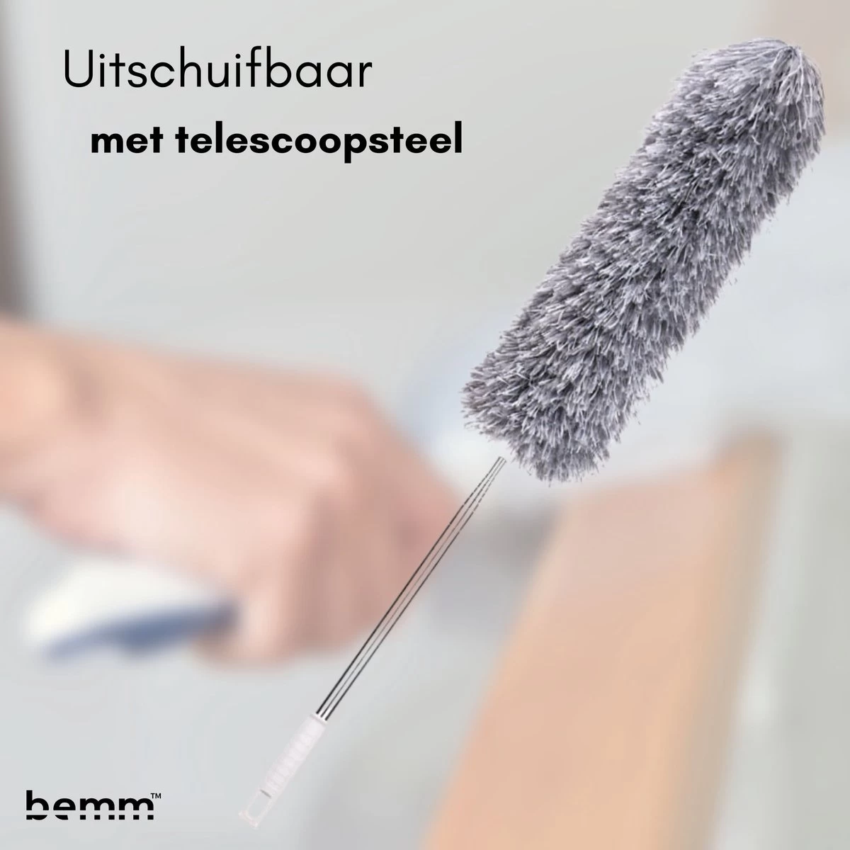 Plumeau - 280 Cm - Uitschuifbaar - Ragebol - Wasbaar - 360° - Flexibel - Afbeelding 6
