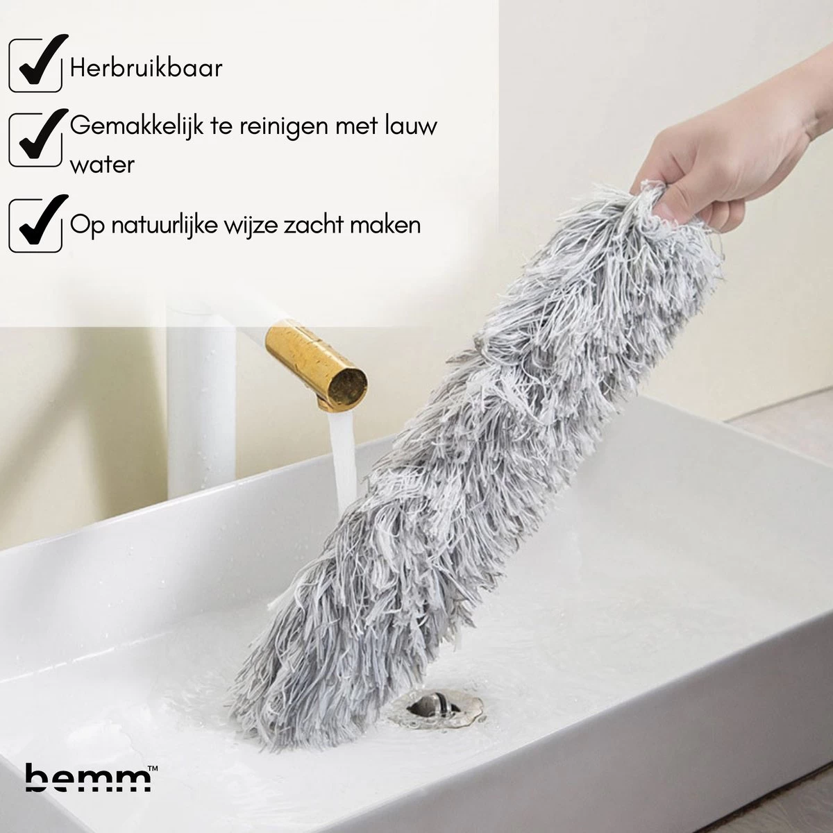 Plumeau - 280 Cm - Uitschuifbaar - Ragebol - Wasbaar - 360° - Flexibel - Afbeelding 12