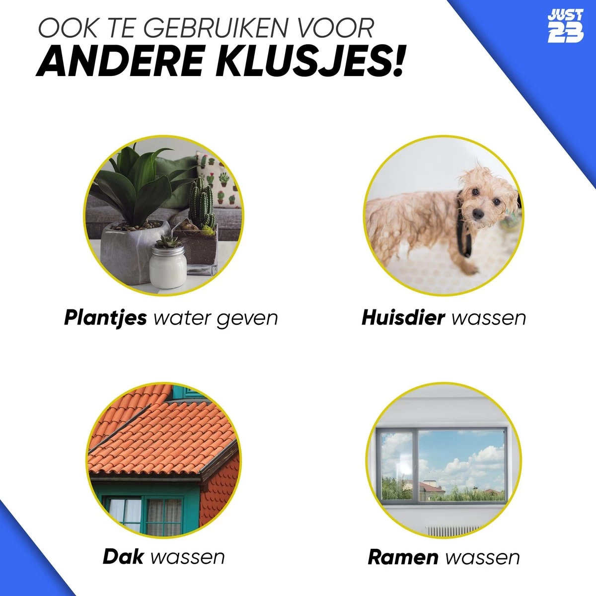 JUST23 Telescopische Autowasborstel – Schrobber Met Steel – Velgenborstel - Autowasset Met Zeep - Roterende Schoonmaakborstel - Multifunctionele Wasborstel - Afbeelding 8