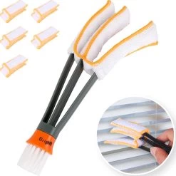 Merkloos Lamellen Reiniger - Stof Verwijderaar - Plumeau Jaloezie Stoffer | BRIGHTLY