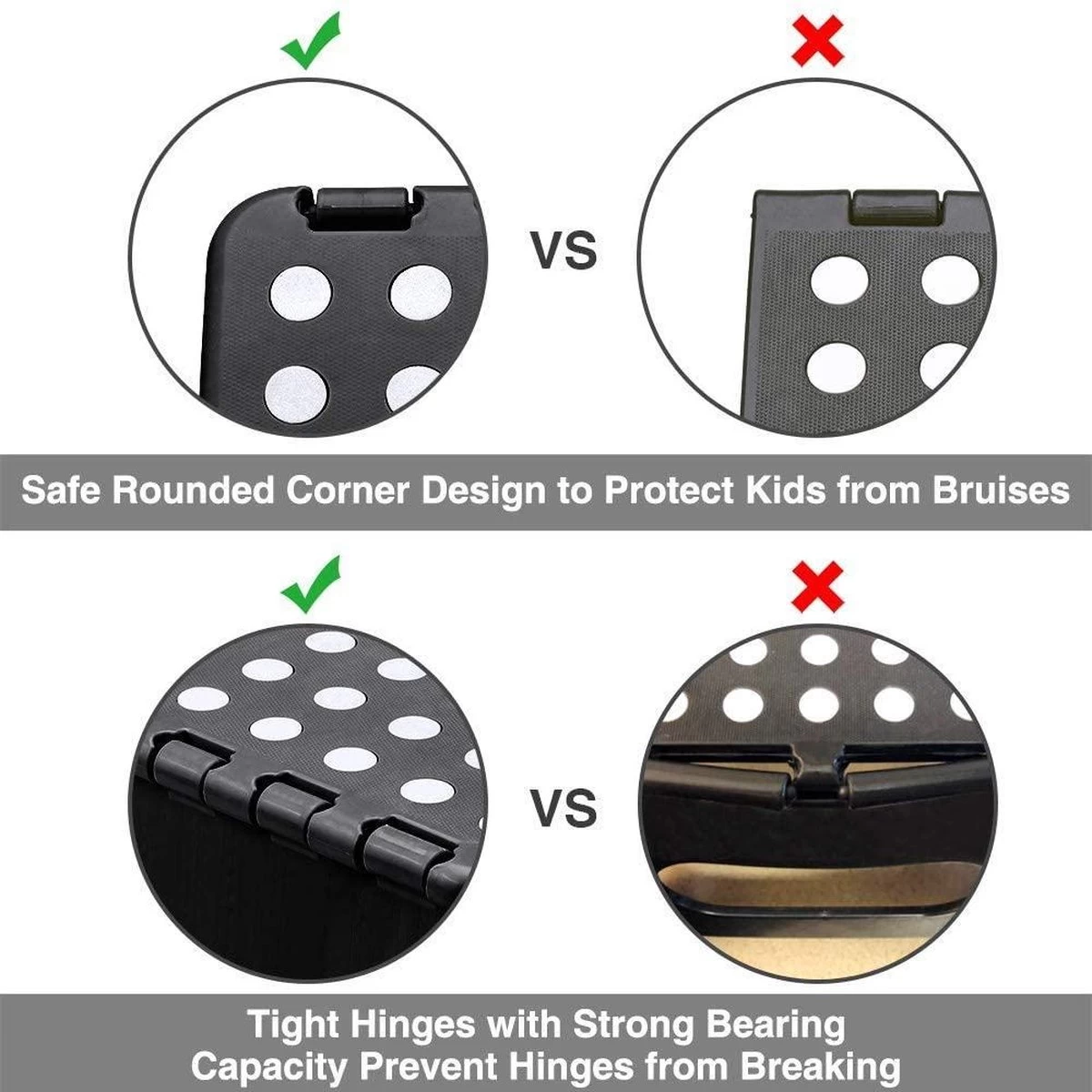 Buxibo - Kruk - Krukje - Keukentrap - Keukentrapje - Opvouwbaar Trapje - Keuken/Badkamer/Schuur Trapje - 29 X 24 X 40cm - Afbeelding 8