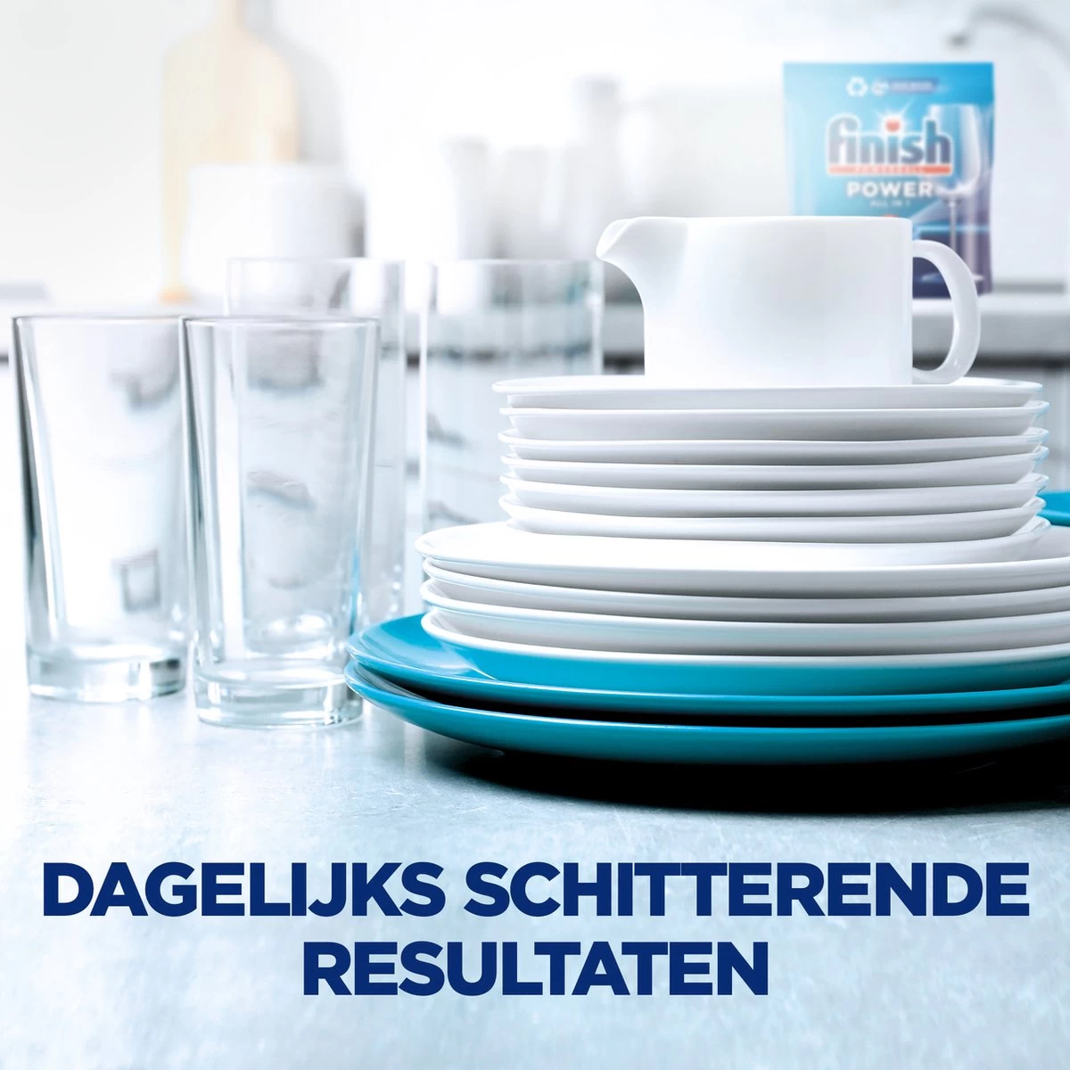 Finish Power All In One Citroen Vaatwastabletten - 80 Stuks - Afbeelding 4