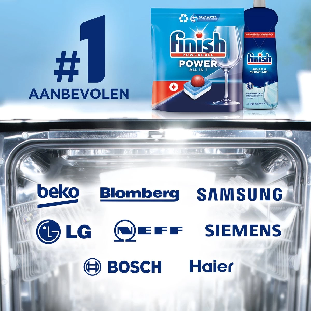 Finish Power All In One Citroen Vaatwastabletten - 80 Stuks - Afbeelding 5