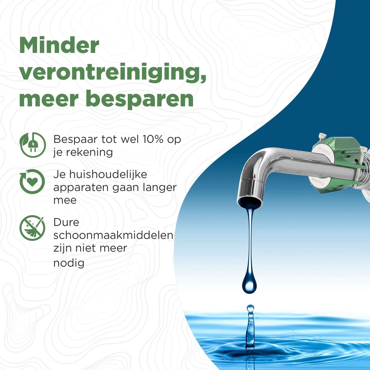 Huima Magnetische Waterontharder – Waterontkalker – Waterontharder Magneet – Ontkalker – Antikalk Magneet – Waterverzachter - Waterontharder Waterleiding – Kalk – Antikalk - Afbeelding 2