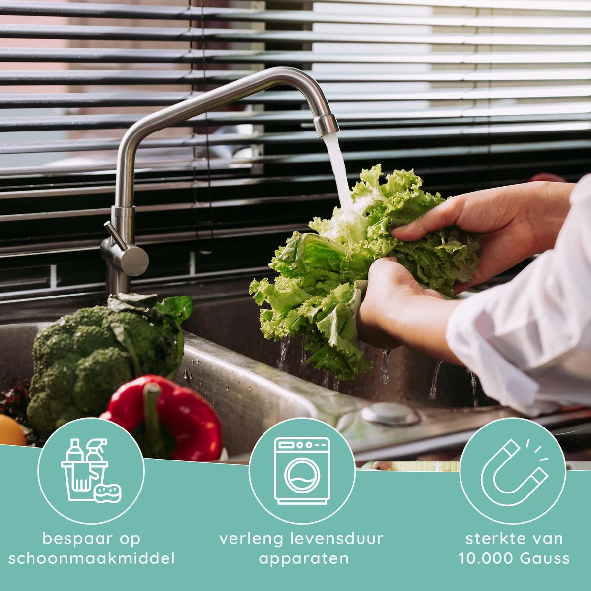 Jooba Magnetische Waterontharder - 1+1 GRATIS - Waterontharder Magneet - Waterontharder Waterleiding - Ontkalker - 4000 Silvertech - Waterontkalker - Antikalk Magneet - Kalkaanslag - Afbeelding 5