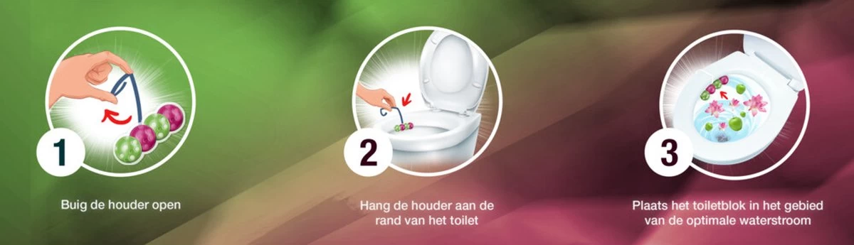 Witte Reus Toiletblok Geur Switch - Appel Waterlelie - WC Blokjes Voordeelverpakking - 10 Stuks - Afbeelding 5