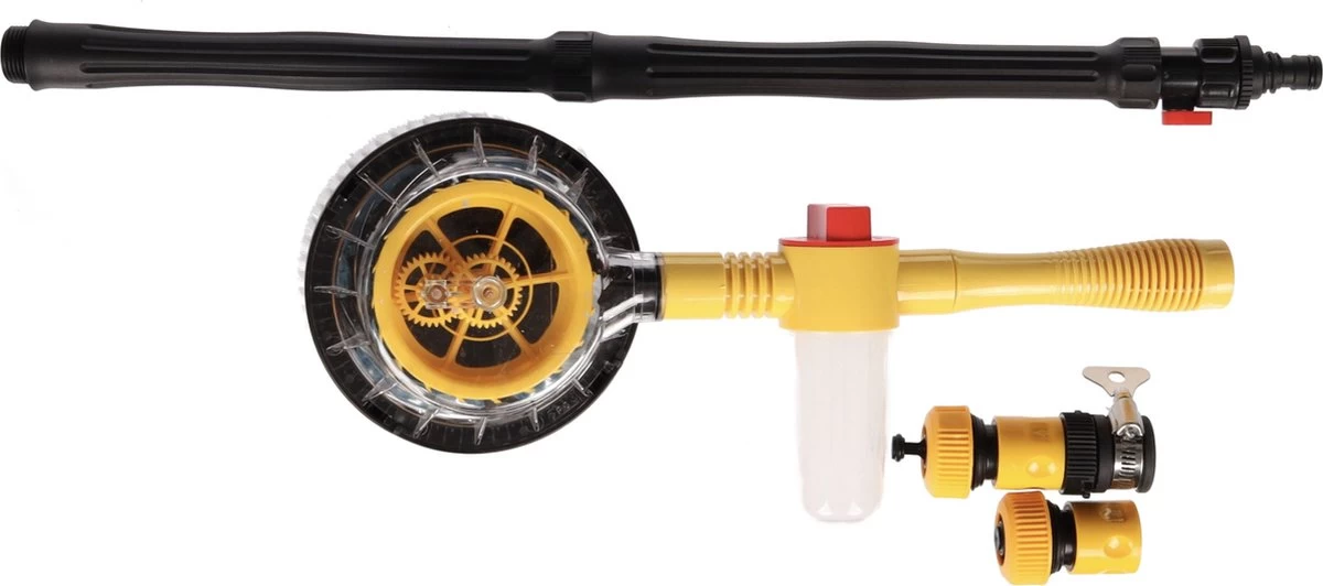 JUST23 Telescopische Autowasborstel – Schrobber Met Steel – Velgenborstel - Autowasset Met Zeep - Roterende Schoonmaakborstel - Multifunctionele Wasborstel - Afbeelding 7