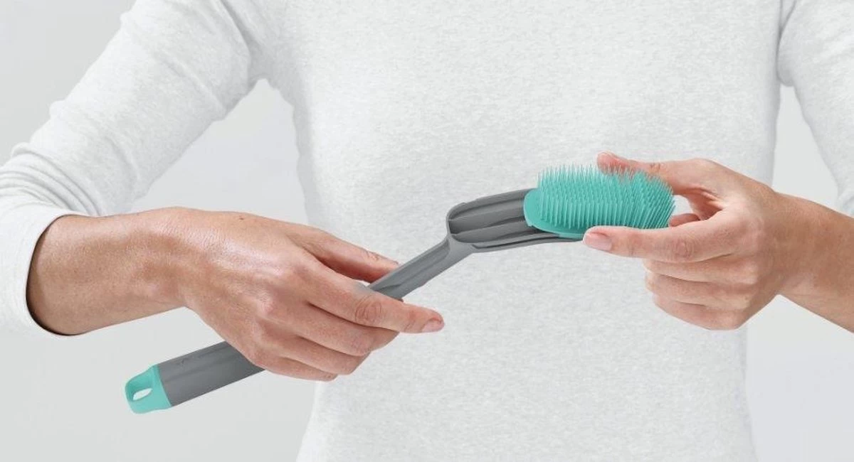 Duo Reserve Borstelkop Voor Afwasborstel, Set Van 2 Stuks, Licht Blauw - Joseph Joseph - Afbeelding 4