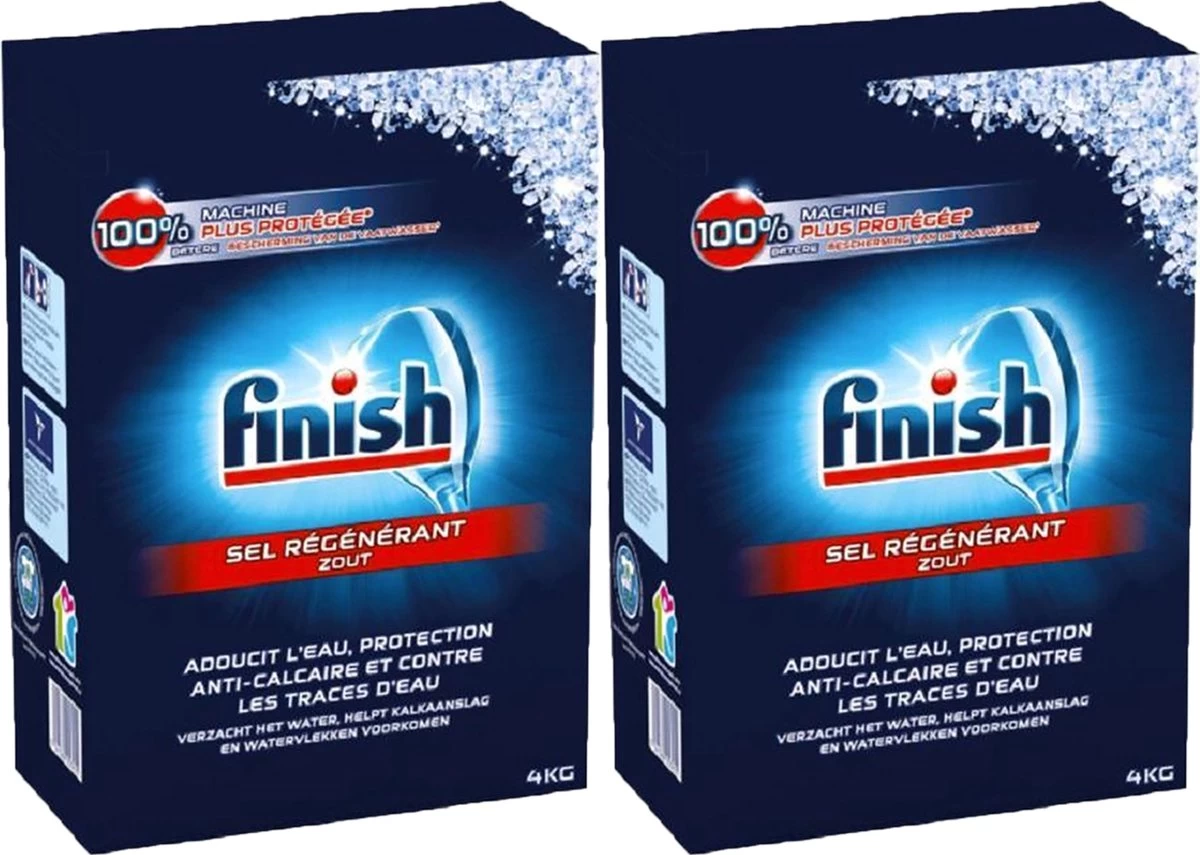 Finish Vaatwasmachine Zout - 4 Kg X2