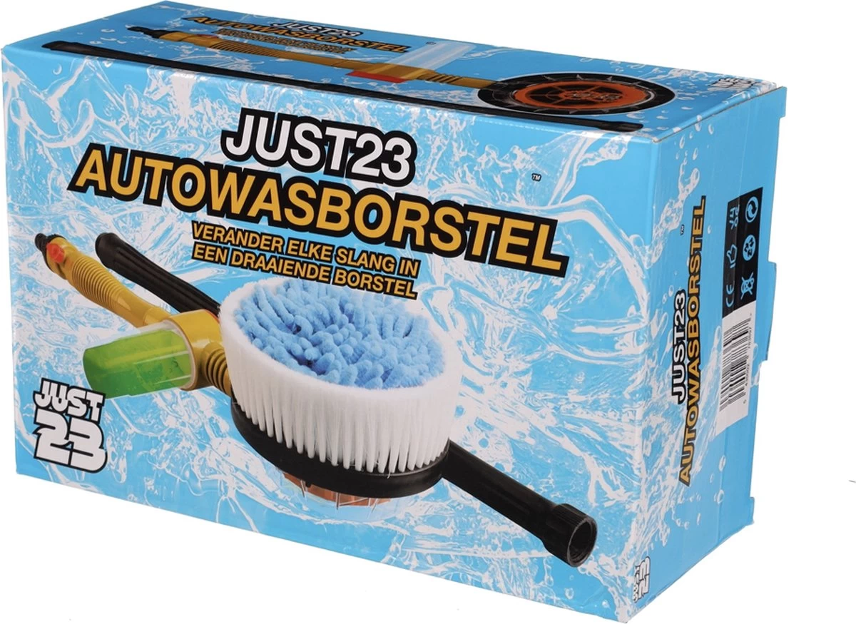 JUST23 Telescopische Autowasborstel – Schrobber Met Steel – Velgenborstel - Autowasset Met Zeep - Roterende Schoonmaakborstel - Multifunctionele Wasborstel - Afbeelding 6