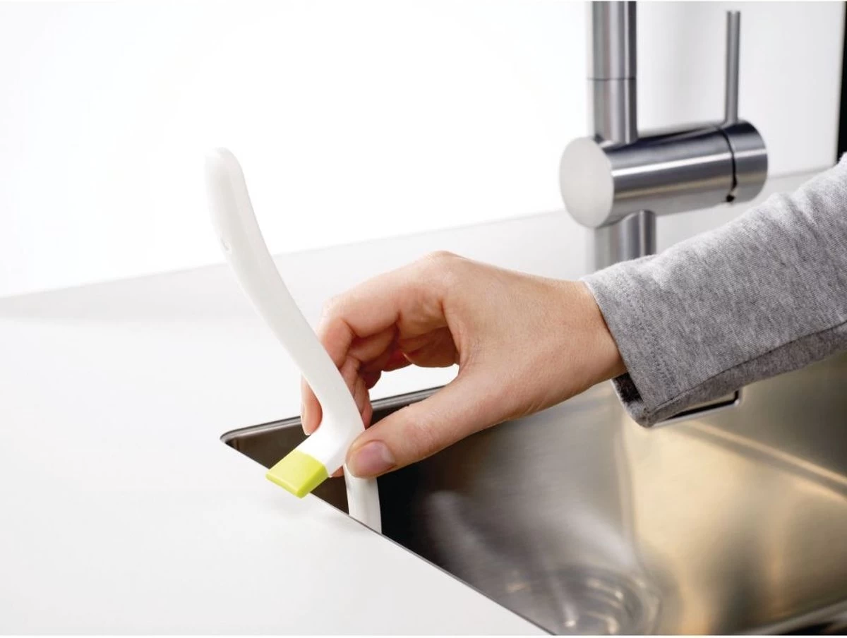 Joseph Joseph Edge Vaatwasborstel - Met Ingebouwde Gootsteensteun - Antraciet - Afbeelding 4