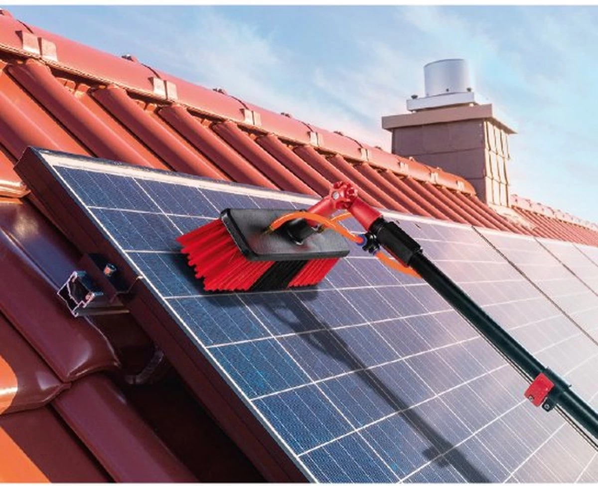 Chimb Telescopische Wasborstel - Uitschuifbare Waterborstel - Ramenwassen - 4,6 Meter - Met Zeepdispenser - Afbeelding 4