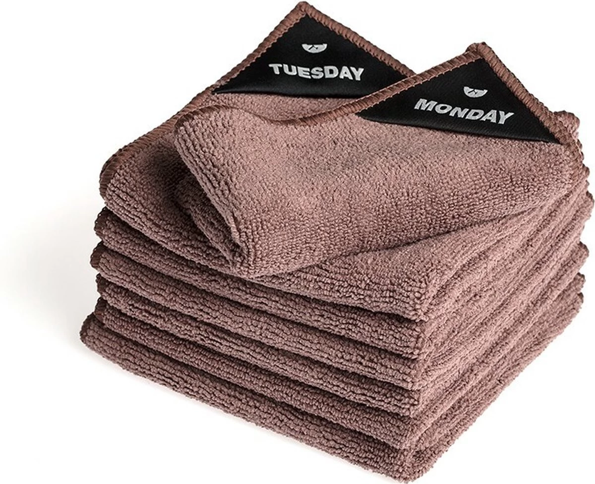 Klud Klud Vaatdoek Set - 7 Dagen - Mauve